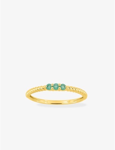 Bague en or jaune 375‰...
