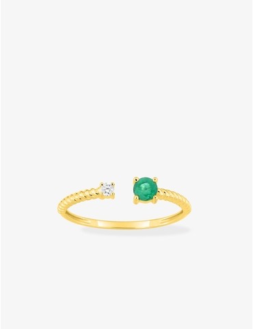 Bague en or jaune 375‰...