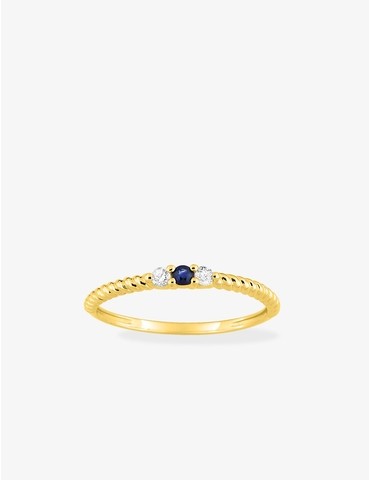 Bague en or jaune 375‰...
