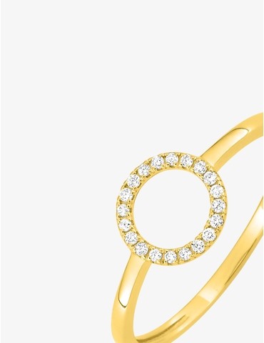 Bague en or jaune 375‰...