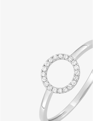 Bague en or blanc 375‰...