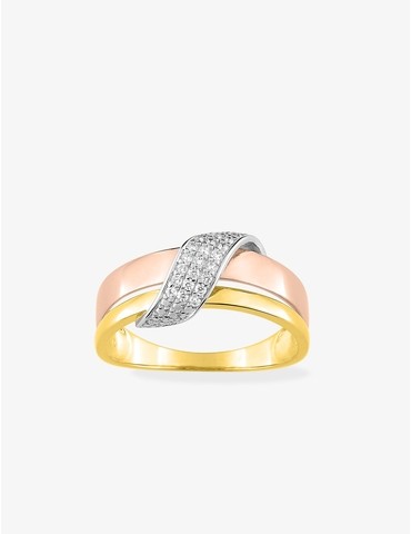 Bague en or 750‰ anneaux...