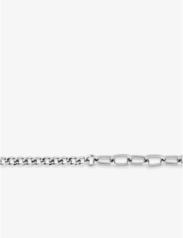 Bracelet femme en acier gris