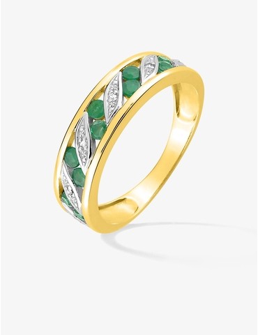 Bague en or jaune 375‰...