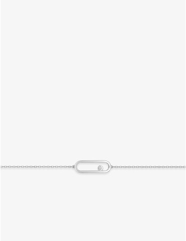 Bracelet en or blanc 375 ‰,...
