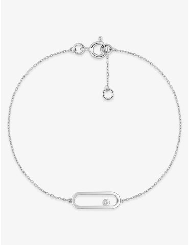 Bracelet en or blanc 375 ‰,...