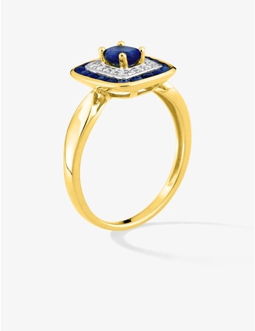 Bague solitaire en or jaune...