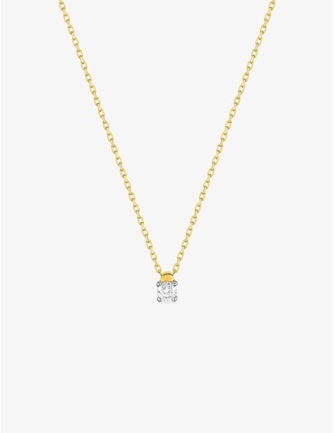 Collier en or bicolore 375...