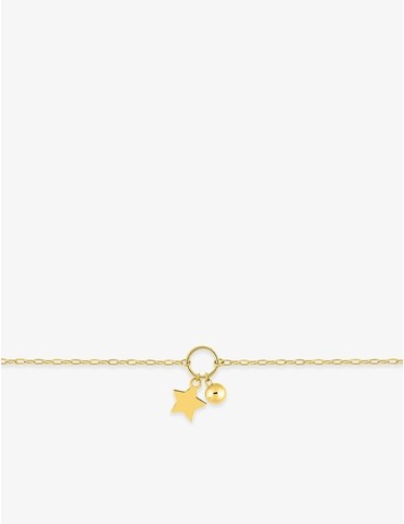 Bracelet bébé or jaune 375...