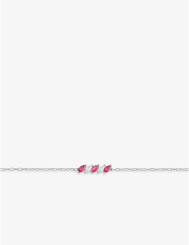 Bracelet en or blanc 375 ‰,...