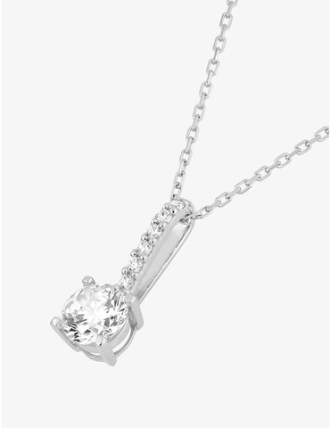 Collier en or blanc 375 ‰,...