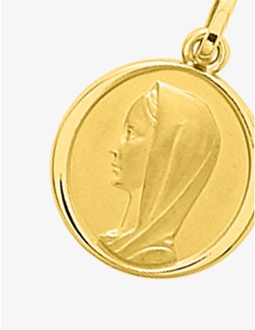 Médaille Vierge or jaune 375 ‰