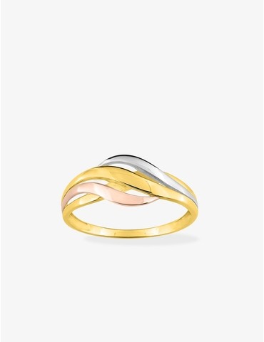 Bague en or tricolore 750‰...