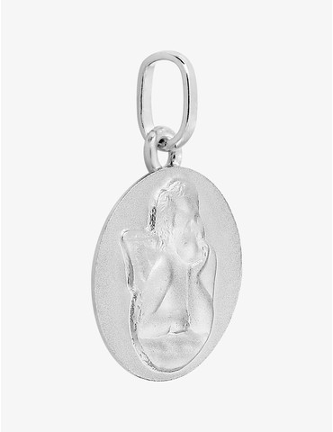 Médaille ange or blanc 750 ‰