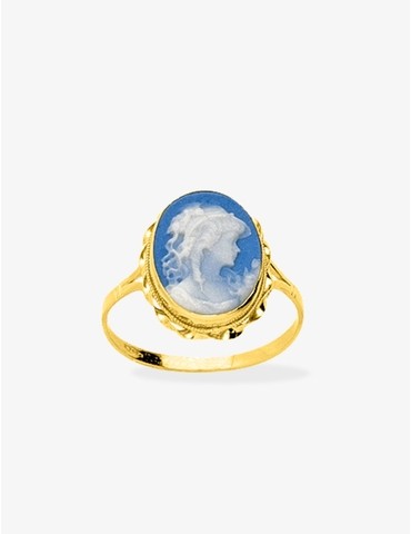 Bague en or 750‰ et...