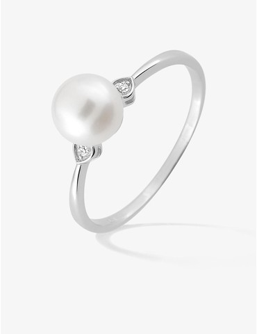 Bague en or blanc 750 ‰,...