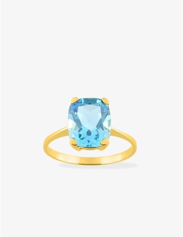 Bague solitaire en or jaune...