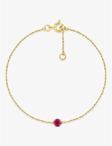 Bracelet solitaire or 750 ‰...