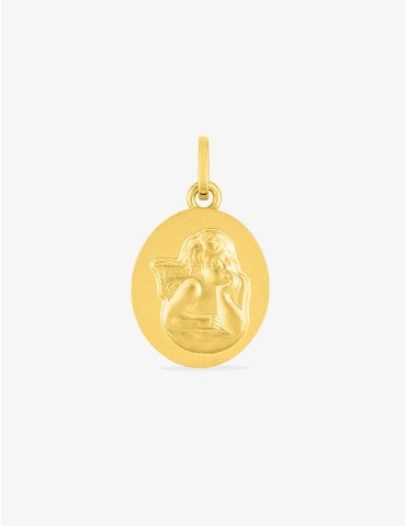 Pendentif plaqué or ovale...