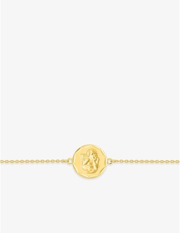 Bracelet plaqué or médaille...