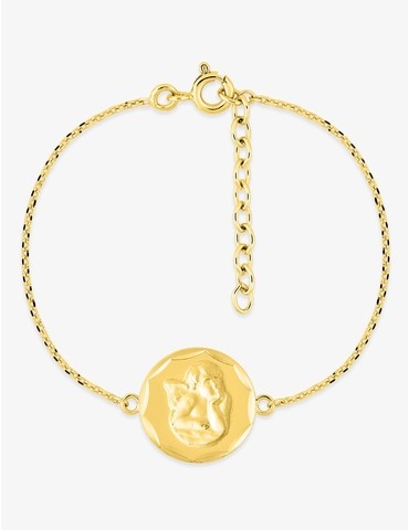Bracelet plaqué or médaille...