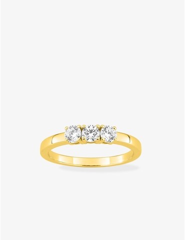 Bague trilogie en plaqué...