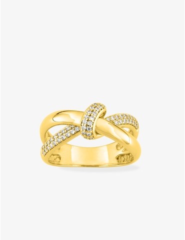 Bague en plaqué or et...