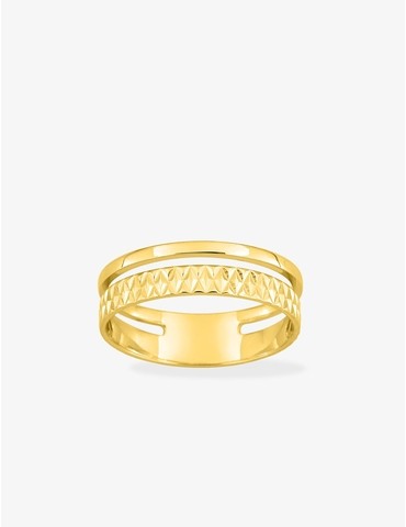 Bague fantaisie en plaqué or
