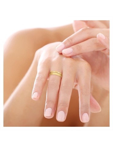 Bague fantaisie en plaqué or