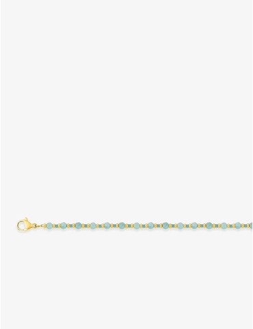 Collier acier doré,...