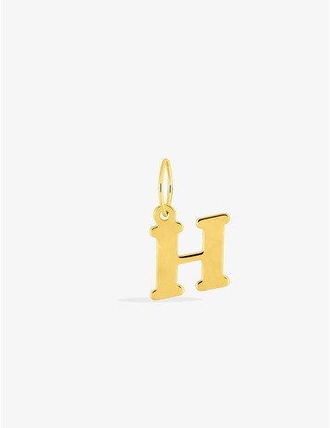Pendentif lettre H en or...