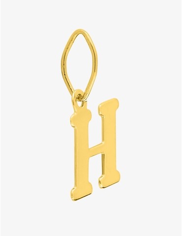 Pendentif lettre H en or...