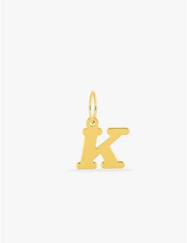 Pendentif lettre K en or...