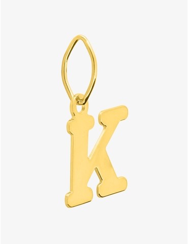Pendentif lettre K en or...