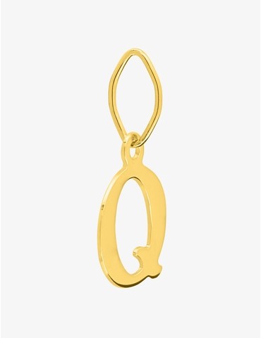 Pendentif lettre Q en or...