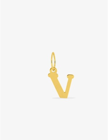 Pendentif lettre V en or...