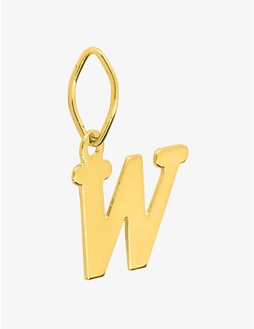 Pendentif lettre W en or...