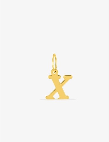 Pendentif lettre X en or...