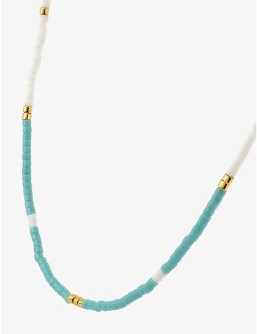 Collier acier doré avec...