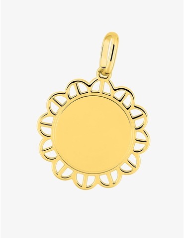 Médaille plaqué or à graver