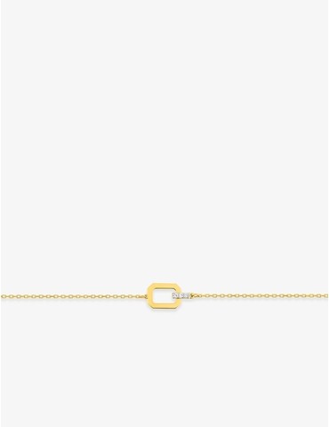 Bracelet or 375 ‰ jaune et...