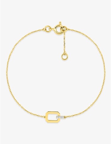Bracelet or 375 ‰ jaune et...