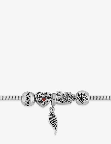 Bracelet acier et cristal...
