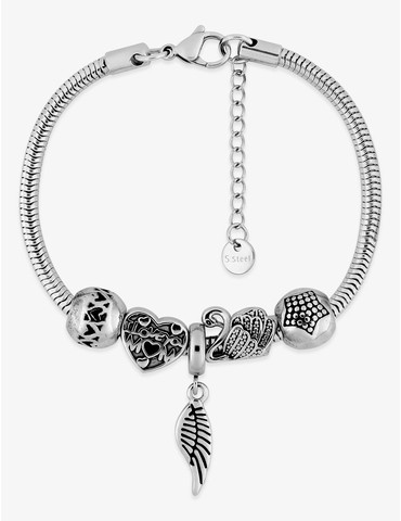 Bracelet acier et cristal...