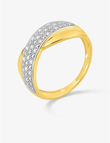 Bague or 375 ‰ jaune et...