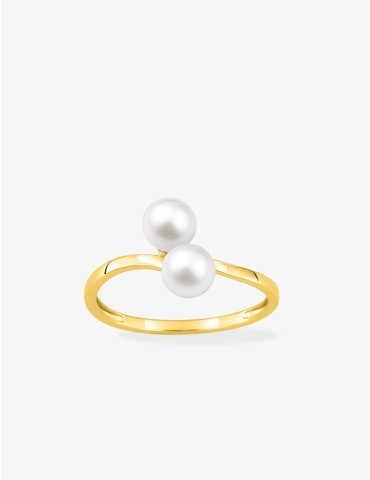 Bague or 750 ‰ jaune avec 2...