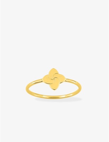 Bague or 750 ‰ jaune motif...