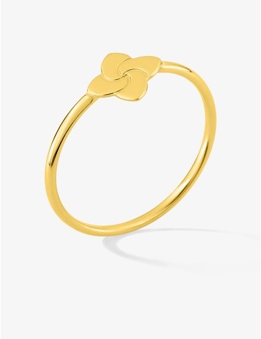 Bague or 750 ‰ jaune motif...