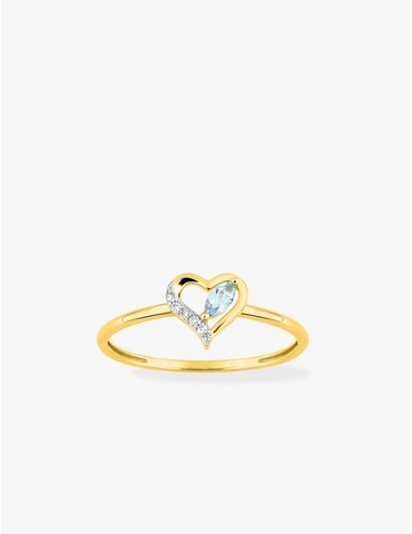 Bague or 750 ‰ jaune avec...