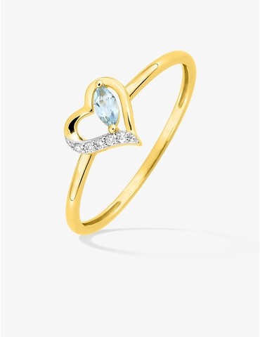 Bague or 750 ‰ jaune avec...